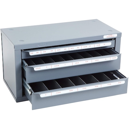 Huot 3-Drawer Tap & Drill Bit Dispenser Cabinet 13590